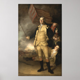 General Washington på striden av Princeton Poster