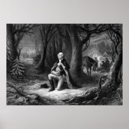 General Washington Praying i Valley Forge Poster