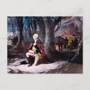 General Washington Praying vid Valley Forge, PA Vykort