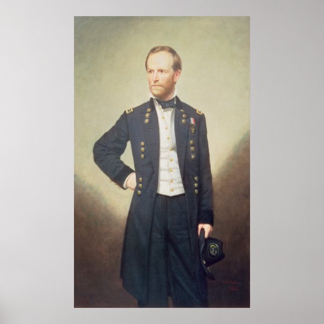 General William Sherman 1866 Poster (Framsidan)