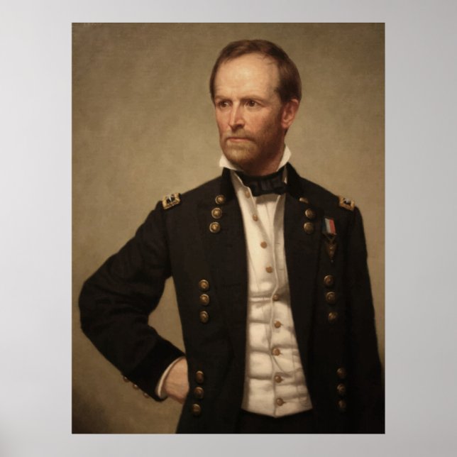 General William Sherman Painting Poster (Framsidan)