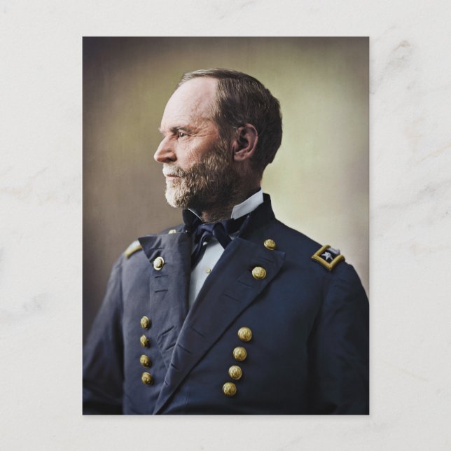 General William Sherman Vykort (Framsida)