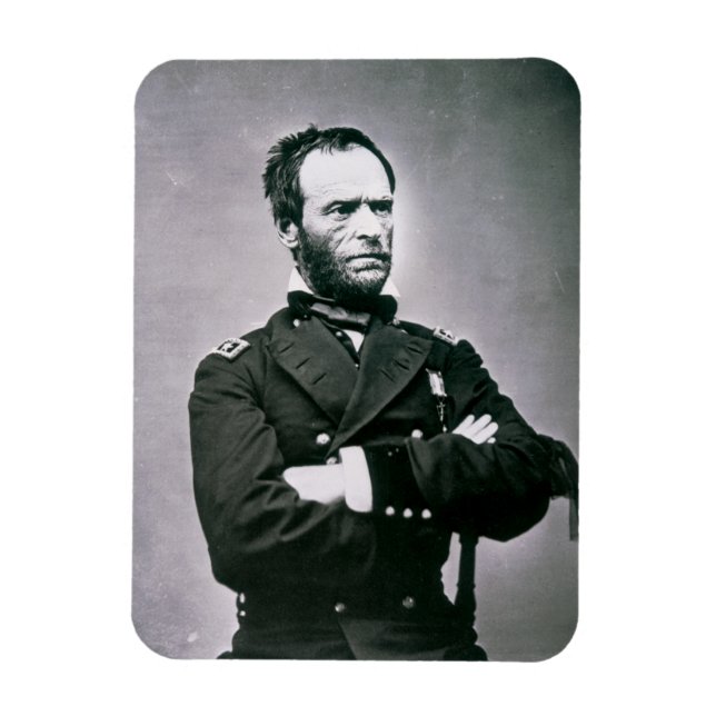 General William T. Sherman (1820-91) (b/w bild) Magnet (Vertikal)