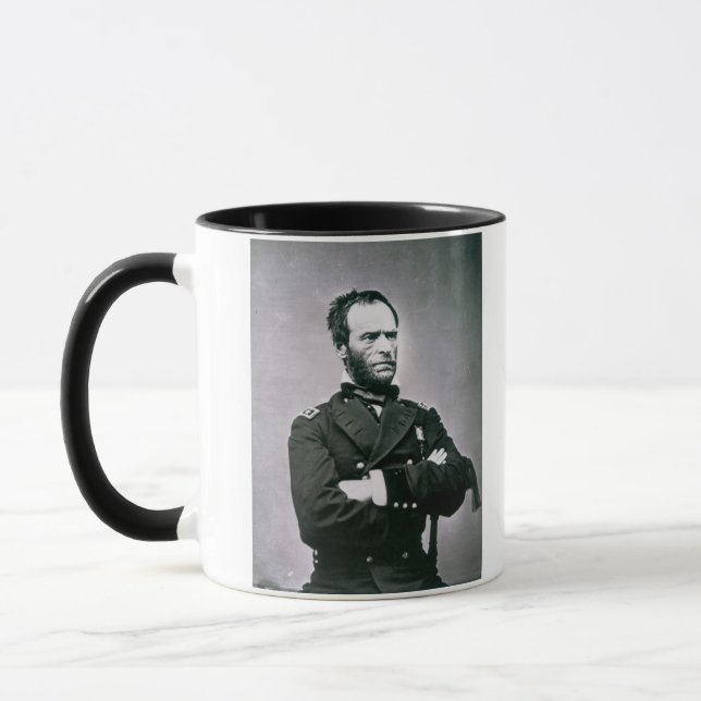 General William T. Sherman (1820-91) (b-/wfotoet) Mugg (Vänster)