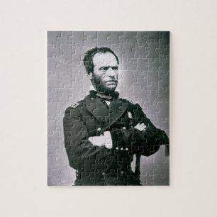 General William T. Sherman (1820-91) (b-/wfotoet) Pussel