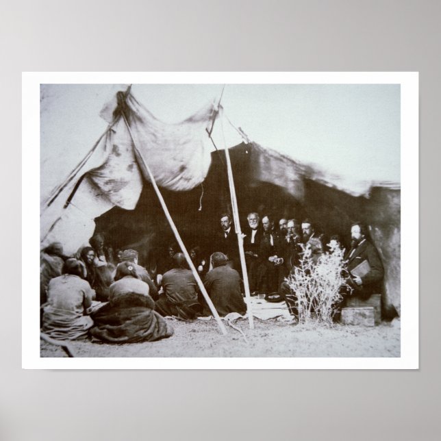 General William T. Sherman (1820-91), ordförande v Poster (Framsidan)