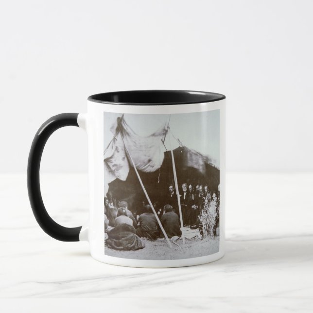 General William T. Sherman (1820-91) varar Mugg (Vänster)