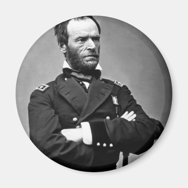 General William Tecumseh Sherman 1865. Magnet (Framsidan)