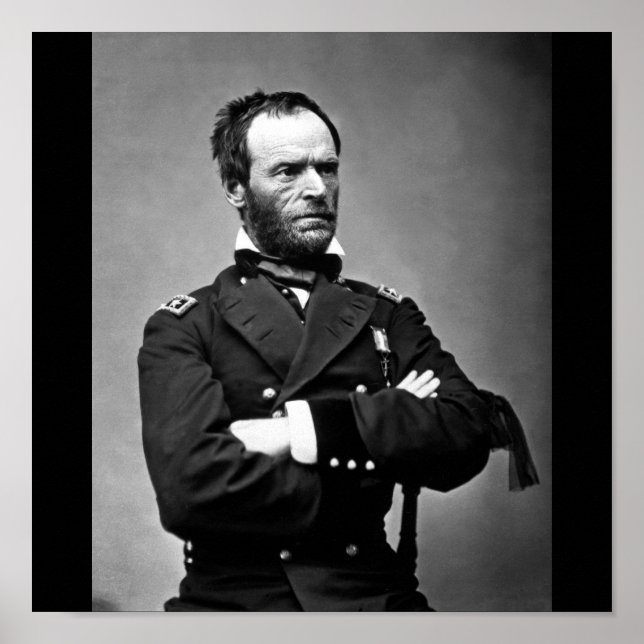General William Tecumseh Sherman 1865. Poster (Framsidan)