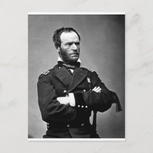 General William Tecumseh Sherman 1865. Vykort