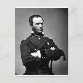 General William Tecumseh Sherman 1865. Vykort