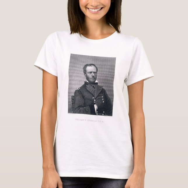 General William Tecumseh Sherman, graverad efter e Tröja (Framsida)