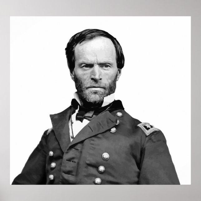 General William Tecumseh Sherman Poster (Framsidan)