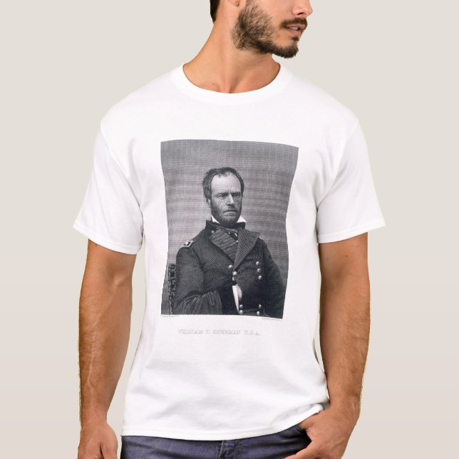General William Tecumseh Sherman som inristas Tröja (Framsida)
