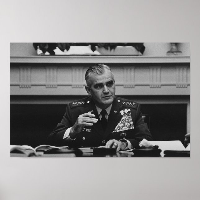 General William Westmoreland - Vietnam Krig Poster (Framsidan)