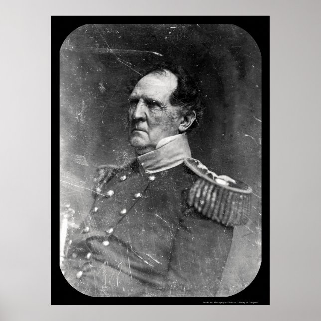 General Winfield Scott Daguerreotype 1849 Poster (Framsidan)