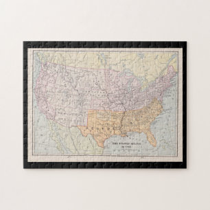 General Winfield Scotts Anaconda-plan 1861 Pussel
