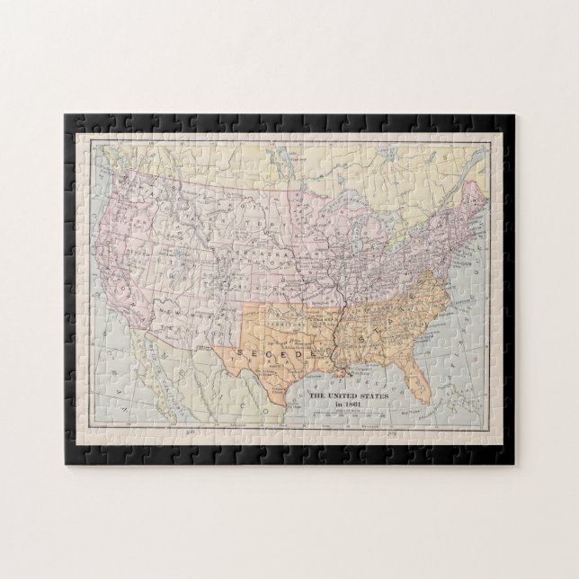 General Winfield Scotts Anaconda-plan 1861, Pussel (Horisontell)