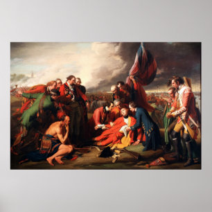 General Wolfe dog av Benjamin Väster 1770 Poster