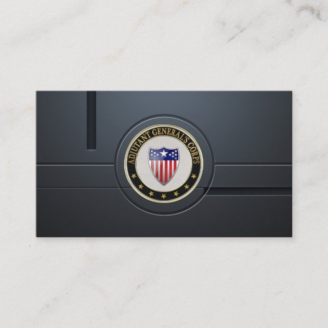 Generaladjektiv i Gren Insignia [3D] Visitkort (Framsida)
