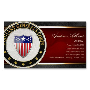 Generaladjektiv i Gren Insignia [3D] Visitkortmagnet