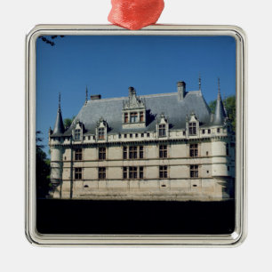 Generalen beskådar av chateauen d'Azay-le-Rideau Julgransprydnad Metall