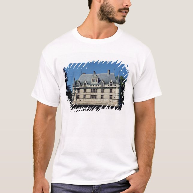 Generalen beskådar av chateauen d'Azay-le-Rideau Tee (Framsida)