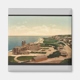 Generalen beskådar, Dieppe, frankrikevintage Magnet