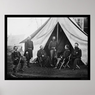 Generaler inom Potomacarmén 1863 Poster