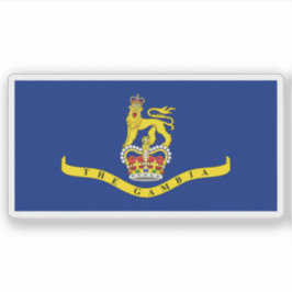 Generalguvernör i Gambia-flagga (1965-1970) Klistermärken
