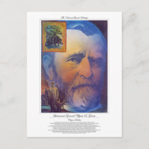 Generallöjtnant Ulysses Grant Citizen Soldier Vykort