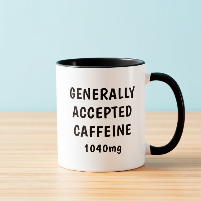 Generally Accepted Caffeine Funny Accountant Mug  Mugg (Skapare uppladdad)