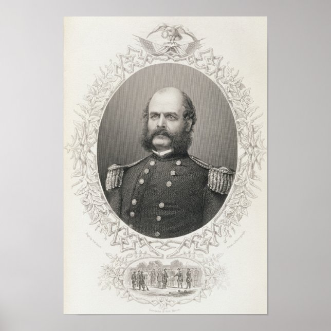 Generalmajor Ambrose Everett Burnside Poster (Framsidan)