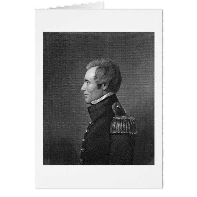 Generalmajor Edmund Pendleton Gaines (1777-1849) Hälsningskort (Framsidan)