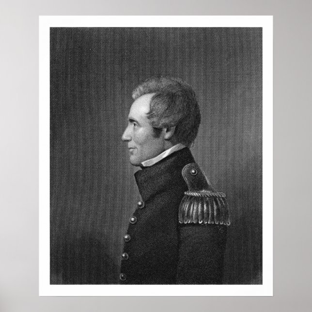 Generalmajor Edmund Pendleton Gaines (1777-1849) Poster (Framsidan)