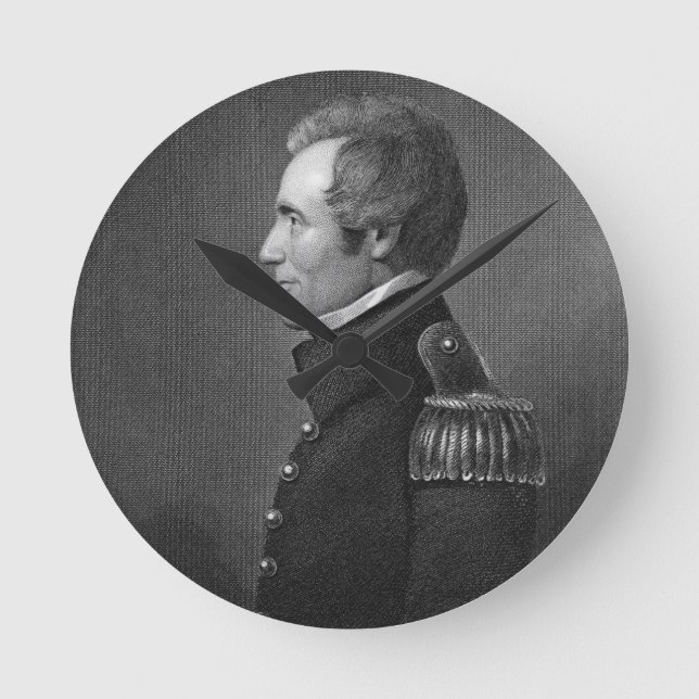 Generalmajor Edmund Pendleton Gaines (1777-1849) Rund Klocka (Framsida)