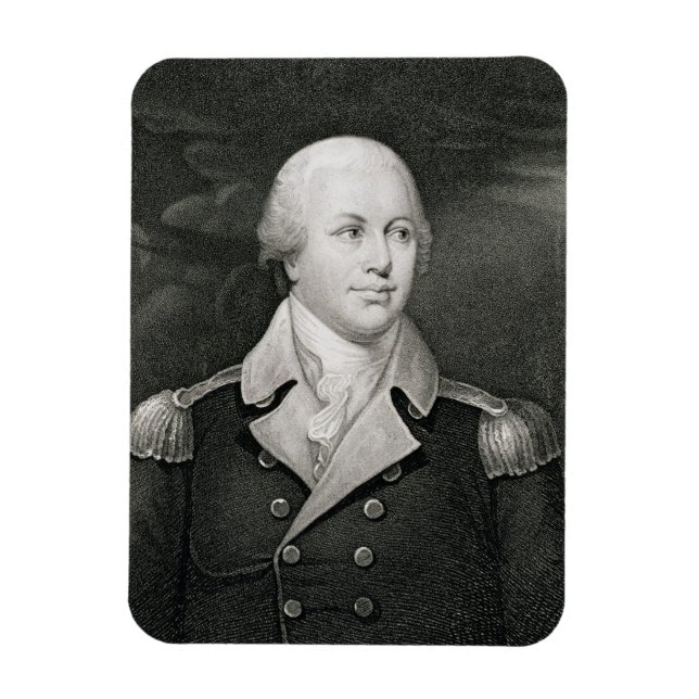 Generalmajor Nathaniel Greene (1742-86), graverad Magnet (Vertikal)