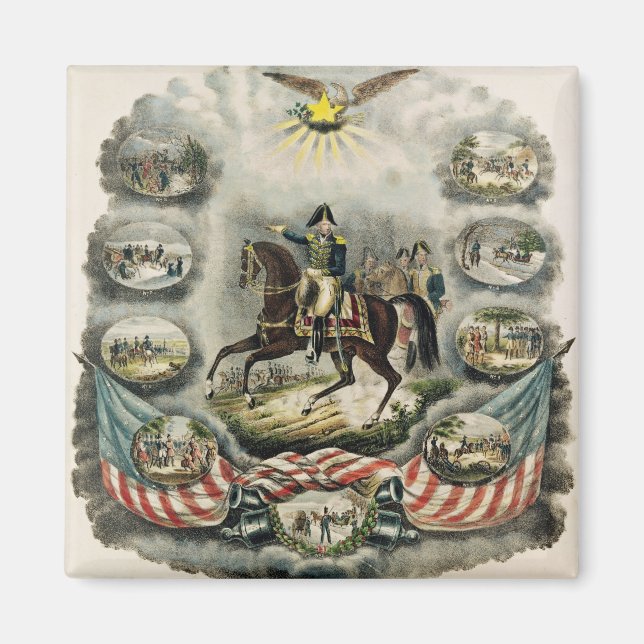 Generalmajor William Henry Harrison, 1813 Magnet (Framsidan)