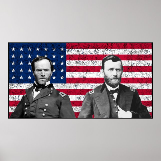 Generals Sherman and Grant Poster (Framsidan)