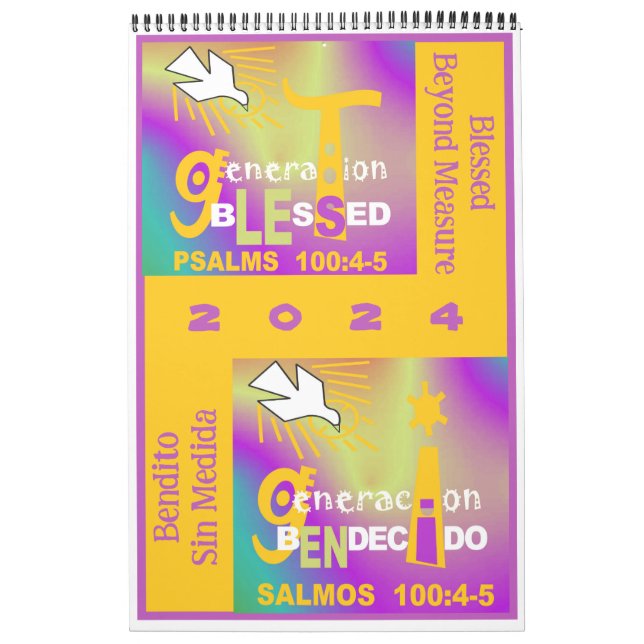 Generation Blsed© - ESP & Eng Calendar Kalender (Omslag)