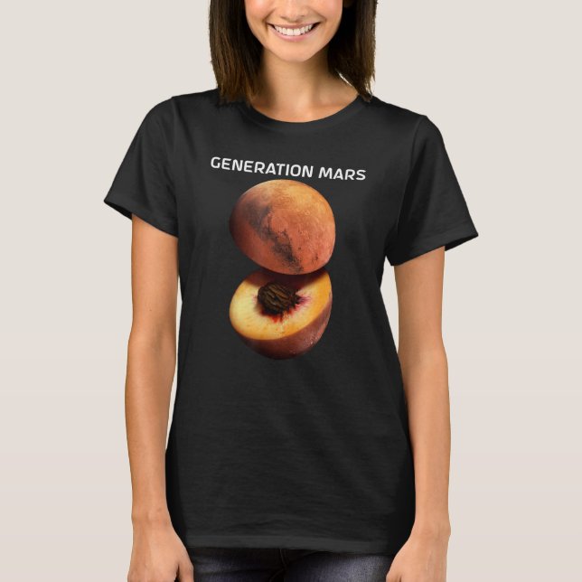Generation Mars for Astronomer Red Planet T Shirt (Framsida)