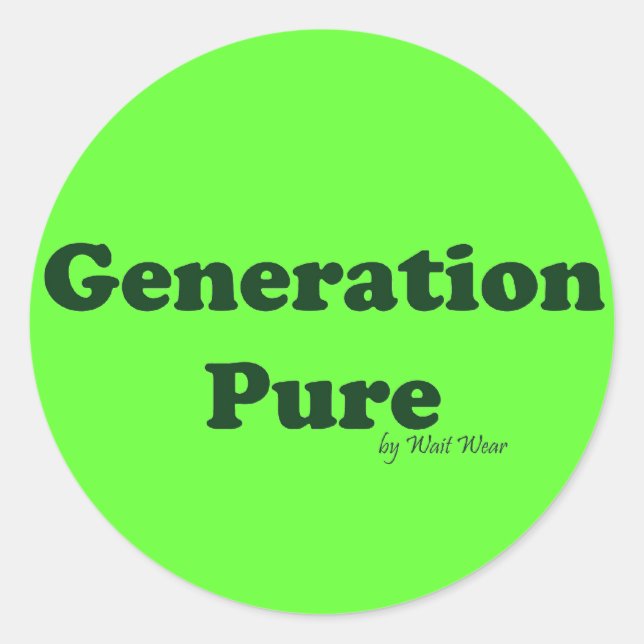 Generation Pure Runt Klistermärke (Framsida)