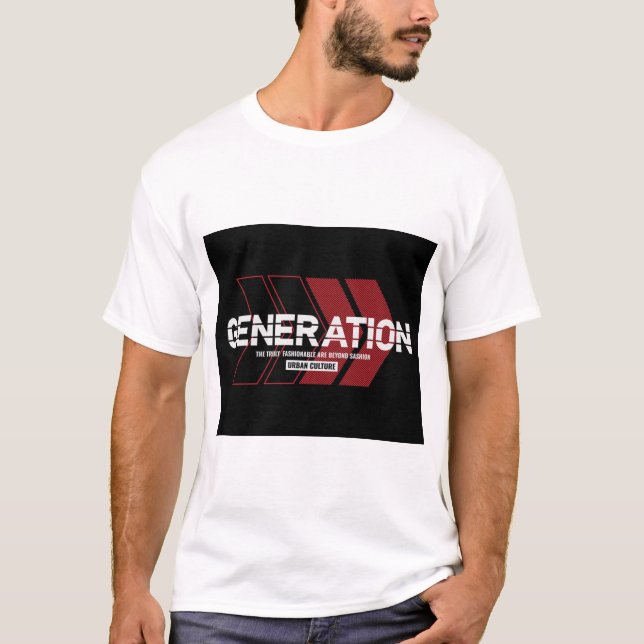 GENERATION. T-SHIRT MED TRYCKT TEXT (Framsida)