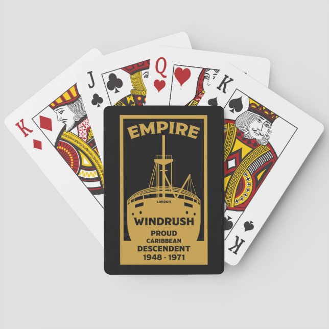 Generation Windrush Black History Casinokort (Baksidan)