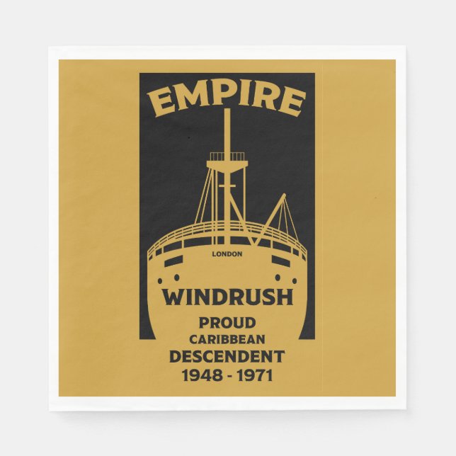 Generation Windrush Black History Pappersservett (Framsidan)