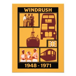 Generation Windrush British History Fototryck