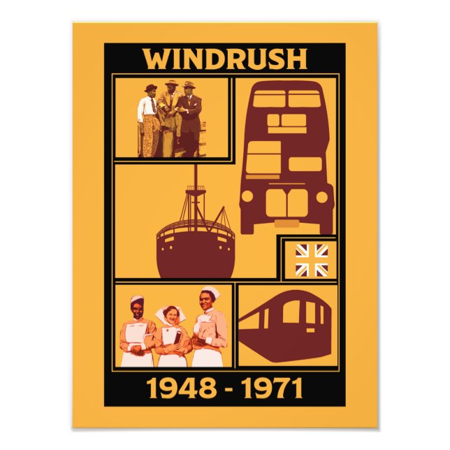 Generation Windrush British History Fototryck (Framsidan)
