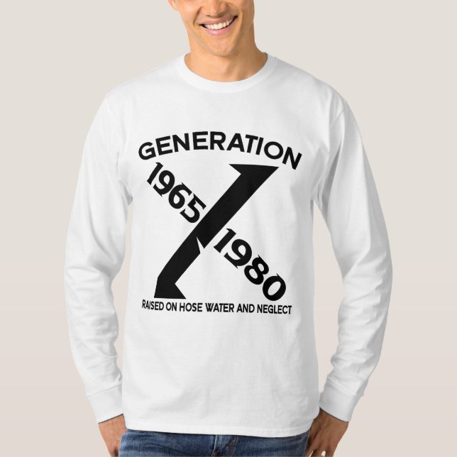 Generation X: 1965-1980 T Shirt (Framsida)