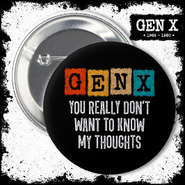 Generation X 80s Kid Gen X Gen Xer Funny Gen X Knapp