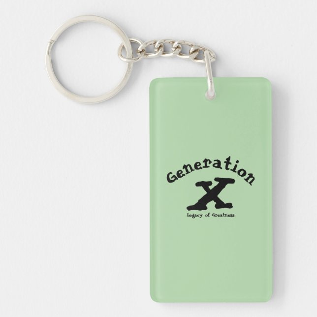 Generation X-akrylisk nyckelkedja (Framsidan)